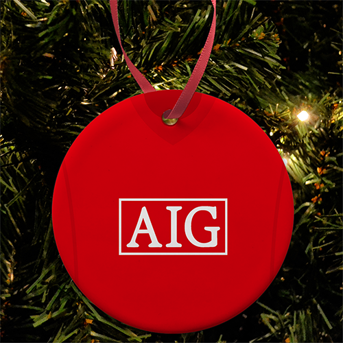 Manchester Retro Shirt Christmas Tree Decoration Bauble Ceramic Man Utd 4 Pack - Picture 5 of 5
