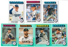 7x 2024 Topps Heritage High Lot WHITE & TEAL BORDER SP BASE PARALLEL VARIATIONS