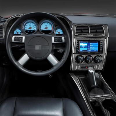 2008-2014 Dodge Challenger Carbon Fiber Dashboard Interior Trim