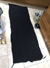 Tissu noir extensible, froissé, translucide