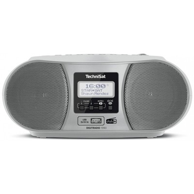 TechniSat DigitRadio 1990 CD/Radio-System silber MP3 kompatibel Bluetooth Aux-In