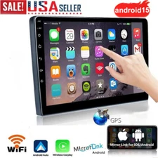 9/10.1" Android15 Carplay Car Stereo Radio GPS Navi WiFi BT 2+32GB 2Din + Camera