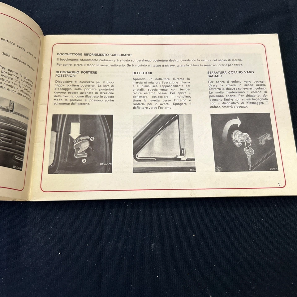 Libretto Uso e Manutenzione FORD ESCORT  Ed. IX/71-12 - Immagine 4 di 4