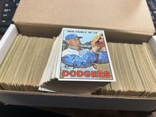 1967 TOPPS BASEBALL SET LOT (488 CARDS).  NICE.  BK $2860.