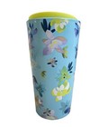 EUC STARBUCKS Blue Flower Ceramic Tumbler 12 oz Travel Mug Cup Magnolia 2013 — photo 4
