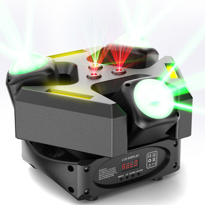 9 Beam 180W Moving Head Light With Strobe Starlight Effect For DJ Home Theater