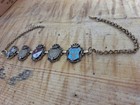 Vintage Coro enamel shield and Canadian penny link bracelet — photo 2
