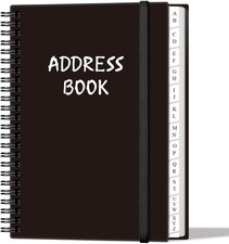 Address Book with Alphabetical Tabs - A5 Telephone  Address Book with Address C