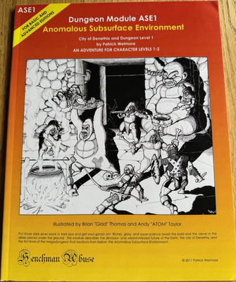 Denethix House ASE1 Anomalous Subsurface Environment Labyrinth Lord RPG 2011