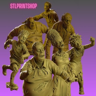 The Simpsons - Zombie Outbreak - VAULTZ 28mm 32mm Scale Miniatures