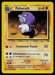 Poliwrath 28/75 Neo Discovery Unlimited Rare