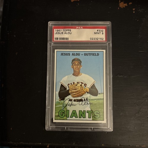 1967 Topps #332 Jesus Alou San Francisco Giants PSA 9 MINT Vintage