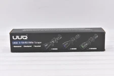 UUQ 3-9X40 Rifle Scope, Red Green Rangefinder Reticle Sight Fits 20mm (w/mounts)