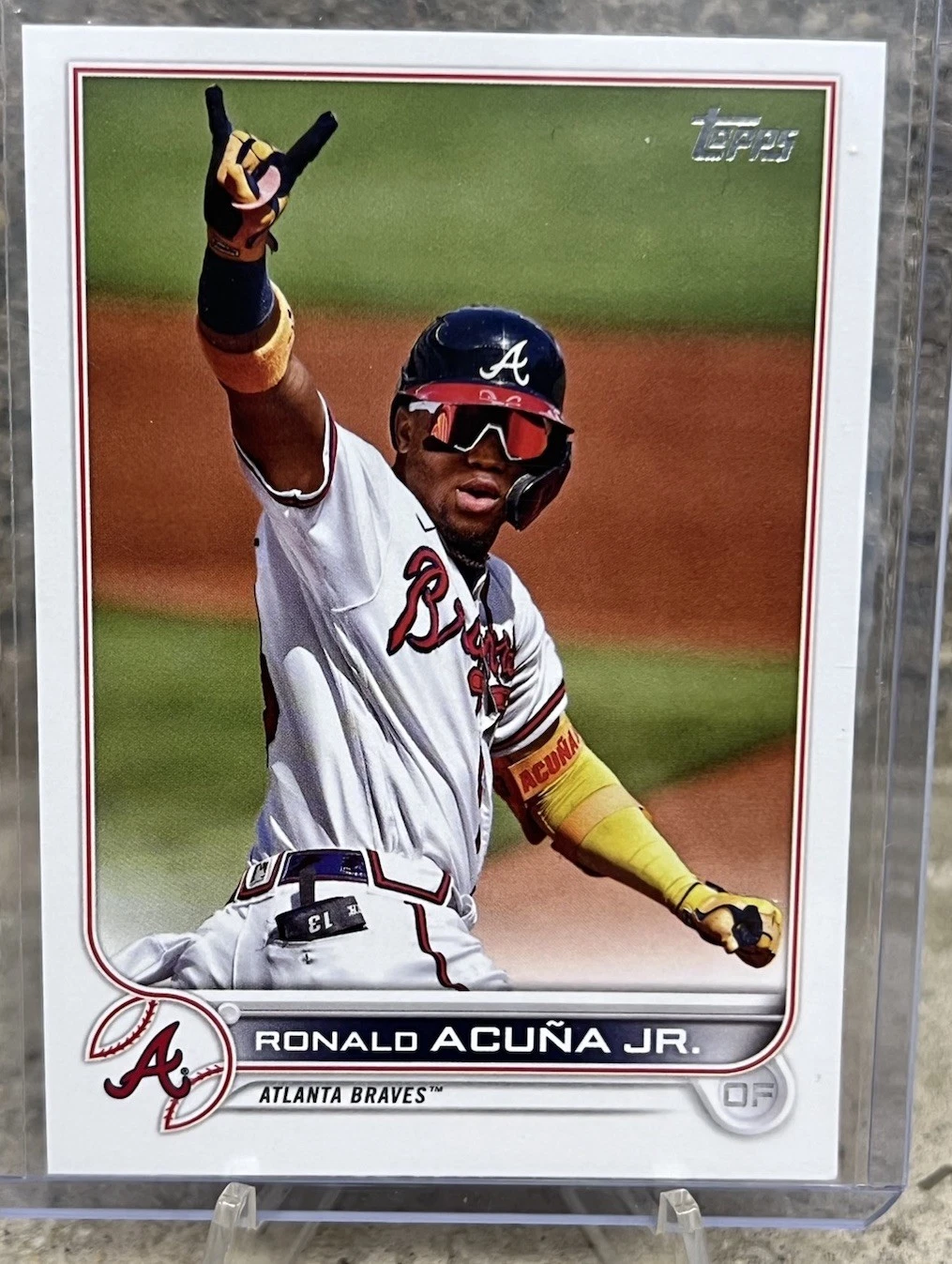2022 Topps Ronald Acuna JR Short Print SP Image Variation #200