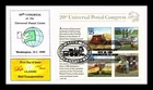US COVER CLASSIC MAIL TRANSPORTATION SOUVENIR SHEET FDC PUGH HAND PAINTED