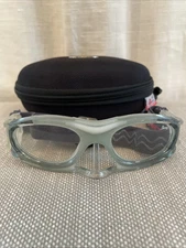 Basto Clear Sports Goggles Anti-Collision Nose Protector With Fitted Hard Case