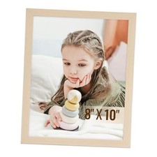 8x10 Wood Picture Frames,Hanging Frames with Mat for 8x10" 1 Pack Nature