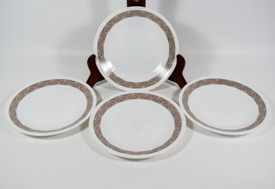 4 Corning Corelle SAND SKETCH Salad Dessert Plates 6 3/4''