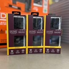 Home Decorators Square Matte Black Single Cylinder Deadbolt