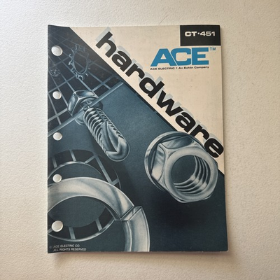 #ad ACE Electric Company ACE Hardware Equipment CT 451 Catalog $9.99