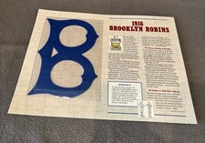Willabee Ward Cooperstown Collection Patch 1916 Brooklyn Robins