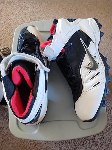 NIKE AIR ZOOM Michael Vick 2007 Cleats (Sz 13) Blk/Wht - Picture 13 of 24