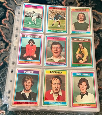 TOPPS 1976 SCOTTISH FOOTBALLERS COMPLETE SET - 132/132 CARDS - GOOD CONDITION