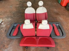 SET COMPLETO SEDILI ROSSI E BIANCHI + PANNELLI FIAT 500 2007 - 2015