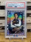 2021 Topps Chrome F1 #61 Guanyu Zhou RC Checker Flag Refractor PSA 10