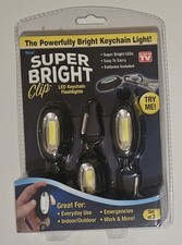 Super Bright Clip ~ LED Keychain Flashlights!! Built in Magnet, Clip Anywhere!