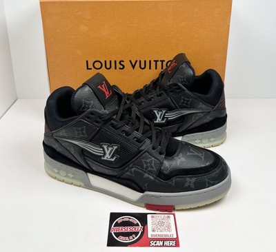 Size 8.5LV/9.5US- Louis Vuitton Trainer Monogram Eclipse  RETAIL $1.2K