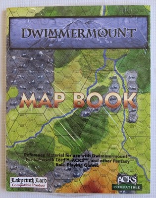 DWIMMERMOUNT MEGADUNGEON MAP BOOK LABYRINTH LORD ACKS ROLEPLAYING NEW SEALED