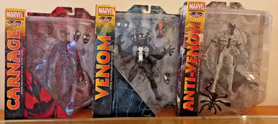 Venom, Carnage, Anti-Venom - Spider-Man Figuren Marvel Diamond Select