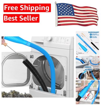 Efficient Dryer Lint Brush & Vacuum Attachment Kit - Fire Prevention Essential