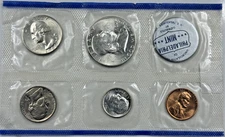 1960 P Uncirculated 90% Silver United States Mint Set - No Envelope - ERROR