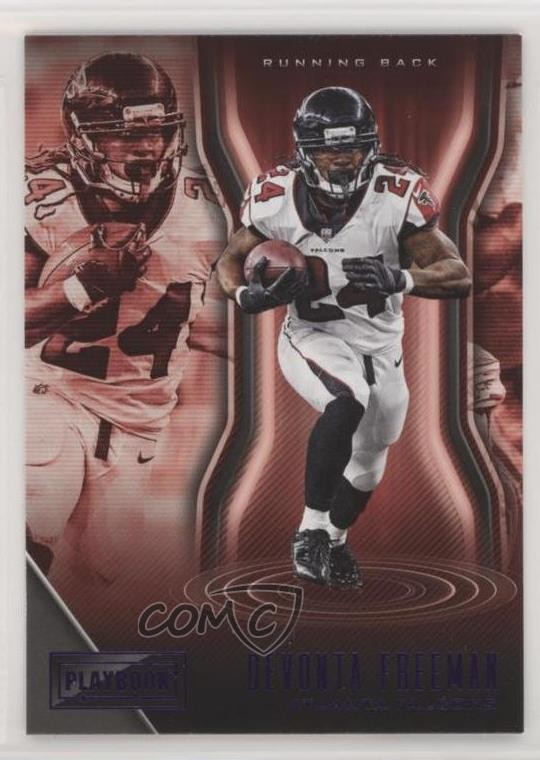 2018 Panini Playbook Purple Devonta Freeman #86 xm5