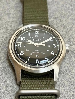 Timex MK1 TW2Y07900 Mechanical Watch 36mm Military Black Dial