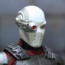 Cabeza esculpida de videojuego DC Deadshot Injustice personalizada 1/12 libre de impuestos de EE. UU.