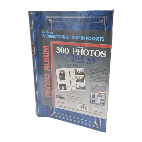 300 Photo Album - Bi-Directional Slip-in Pockets 3.5 x 5.25 - 4x6 Photos