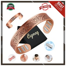 Copper Magnetic Bracelet for Men 5000 Gauss Magnets Pure Copper