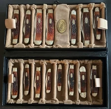 Case XX 1997 Limit Edition Chestnut Bone 15 Piece Mint Set