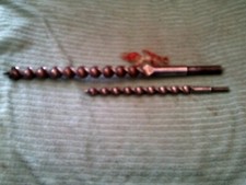 AUGER/ WOOD BITS 3/4, 1/2"  ALFRID BRANDED, RIDGE TOOLS SHEFFIELD