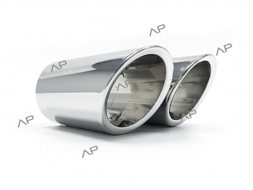 Embellecedores de escape de acero inoxidable de 76 mm para AUDI A8 D2 4H A5 8T - Imagen 8 de 12