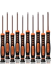 10Pc Torx Security Screwdriver Set Sizes T3-T15  T3 4 5 TS6 7 8 9 10 15 PS5 PS4