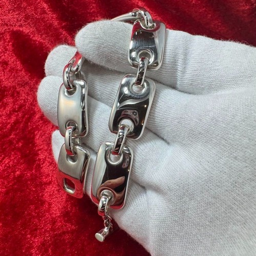 Georg Jensen # 307 Sterling Silver Bracelet Nanna Ditzel Length 7" Mint Rare - Picture 11 of 24
