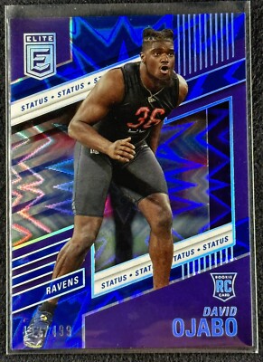 2022 Donruss Elite DAVID OJABO RC Status Explosion 432/499 Baltimore Ravens #139