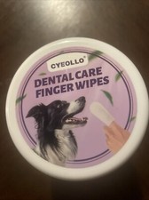 Cyeollo Pet Dental Finger Wipes Freshen Breath w/Tea Tree Extract 50ct