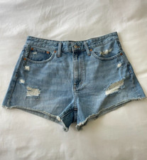 Madewell Relaxed Denim Shorts Women s Size 29 High Rise