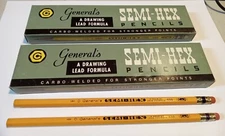 2 Boxes Vintage General's Semi -Hex  Pencils 498 No. 3 Medium Hard 2  2/4  - NOS