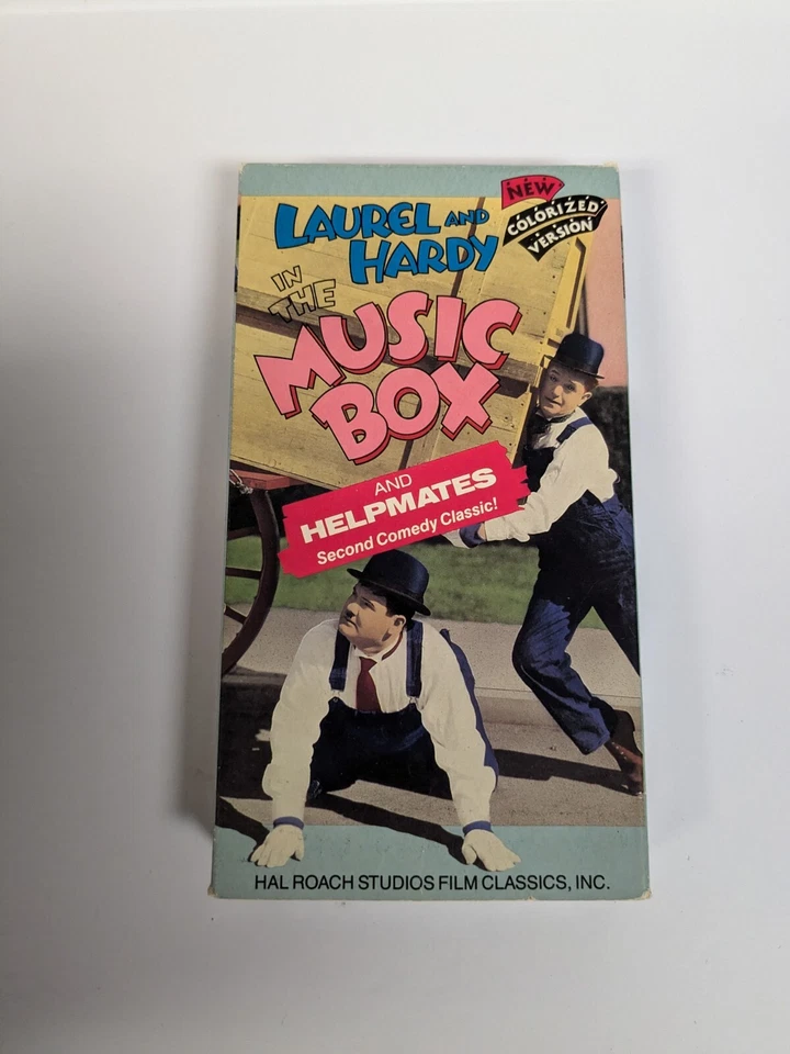 Laurel and Hardy Movies VHS Lot of 10 Music Box Way Out West Vintage Collection - Image 2 of 4